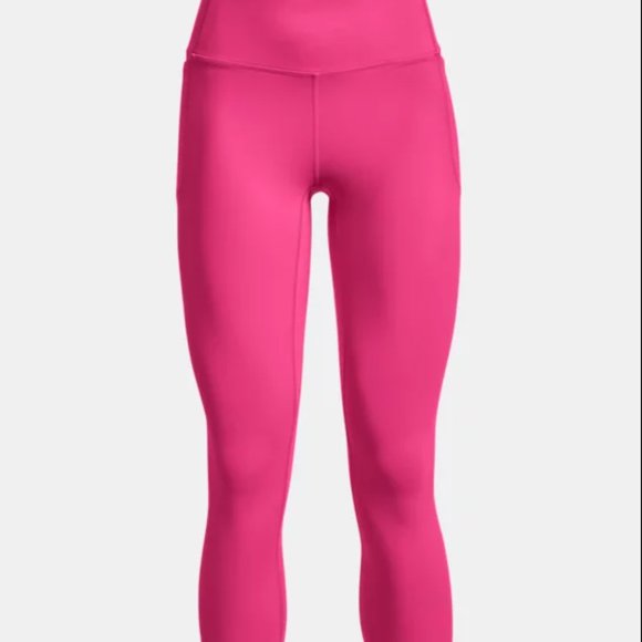 Under Armour UA Meridian Crop Leggings 1355915-634 Pink Women's Small Tall - Picture 3 of 7
